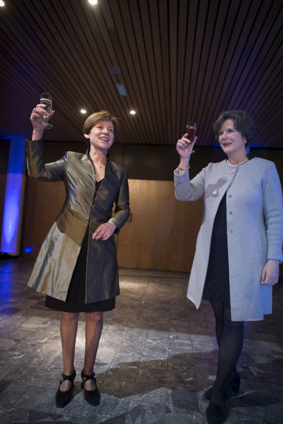 Nieuwjaarsreceptie EUR Kristel Baele collegevoorzitter 0116-012
