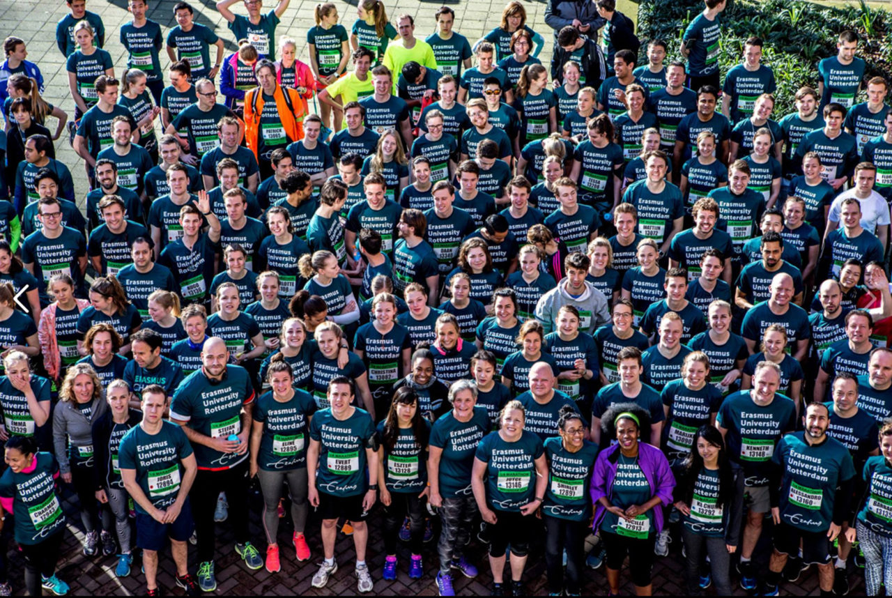 erasmus charity run groepsfoto 2016