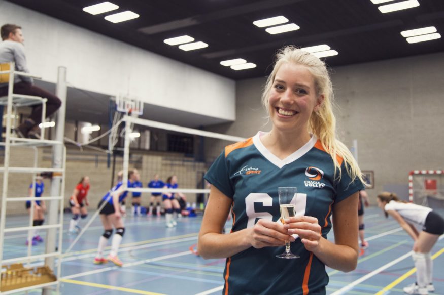 Lotte Witbreuk Erasmus Volley Dames kampioen City Bril Krimpen
