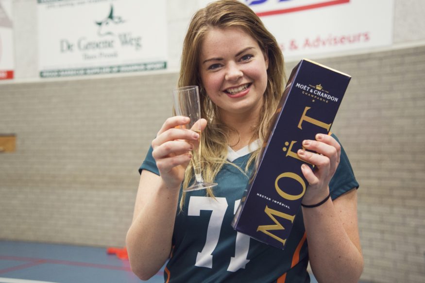 Esmee Waaijer Erasmus Volley Dames kampioen City Bril Krimpen