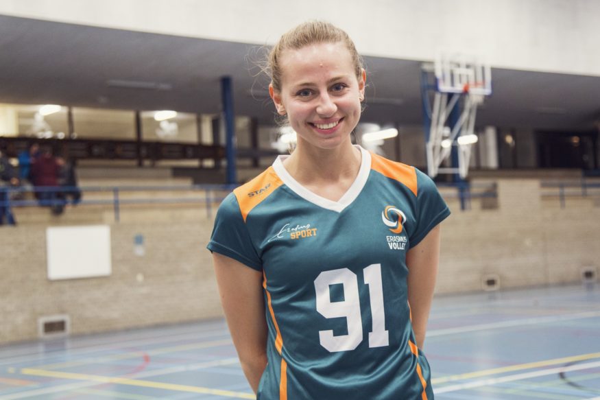Franziska Lange Erasmus Volley Dames kampioen City Bril Krimpen