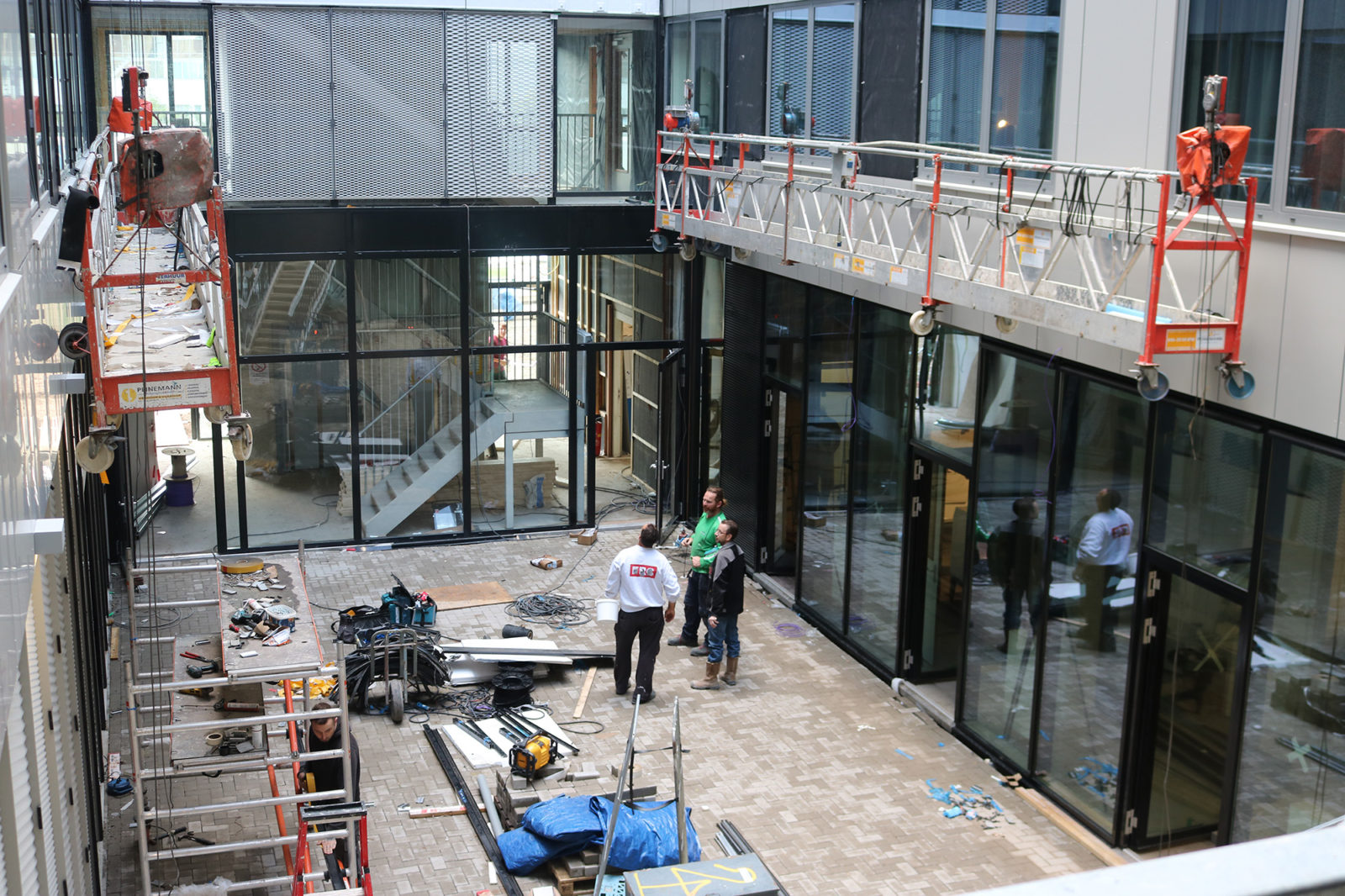 Bouwput xior studentenwoningen campus foto Boris Berg 3