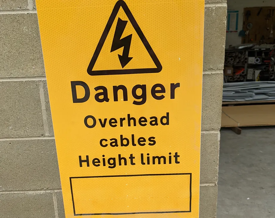 300x400 Hazard Zone Sign - Ernco Group