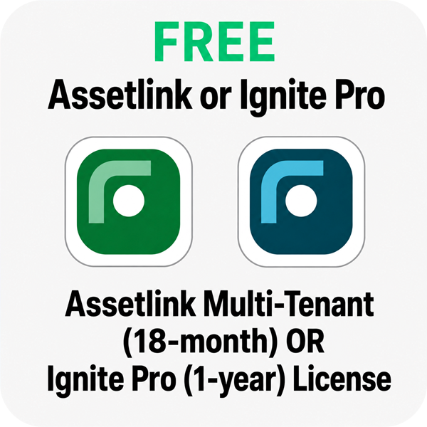 Free Assetlink Multi-Tenant or Ignite Pro licence