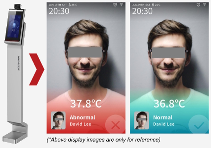 Display Screen on the Hikvision Face Recognition Terminal