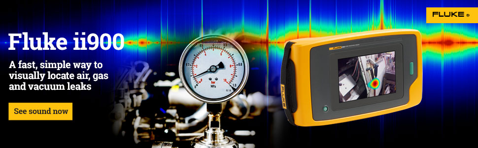 FLUKE ii900 detects air leaks in the water industry