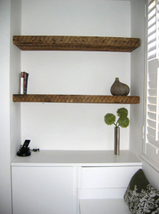 storage-small-house Shelving units in a small house