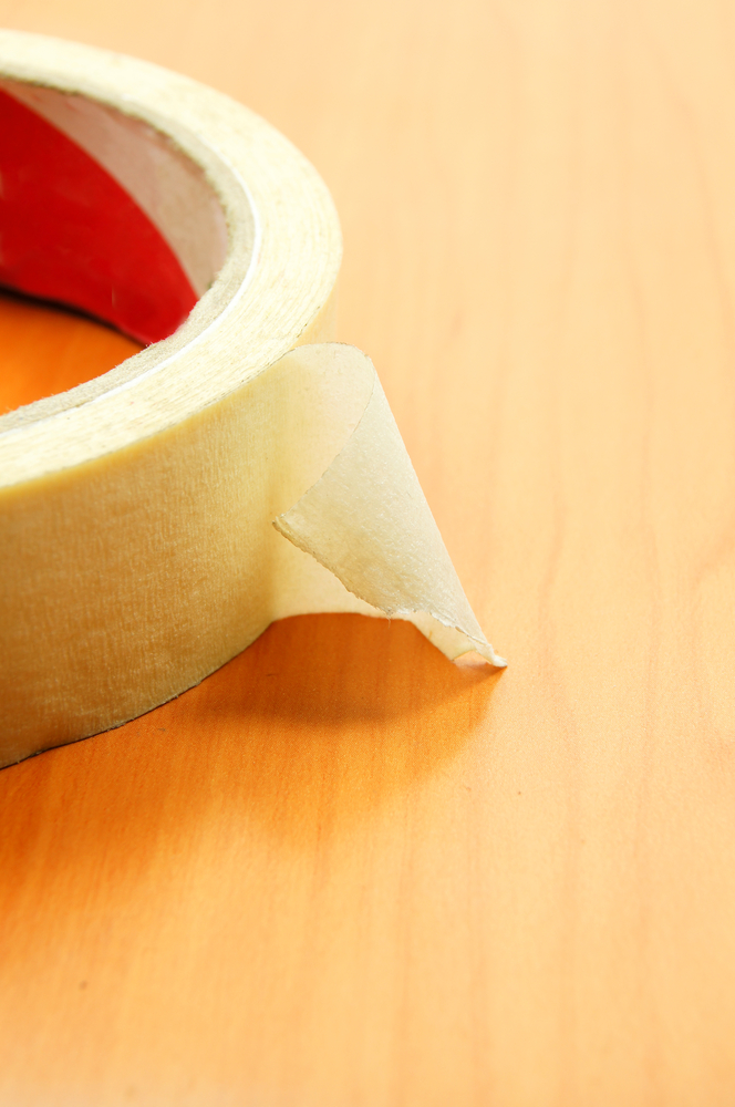 Tape and wood