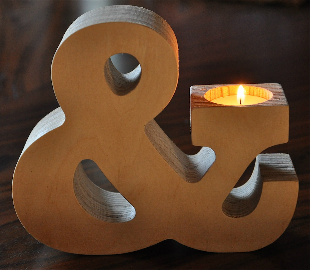 Birch Wood Candlestick, The Letterroom