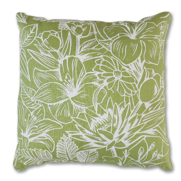 Floral Screenprint Cushion, Great British Designs £45