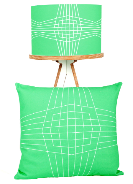 OpBox Cushion & Lampshade, Patternbooth £55.00