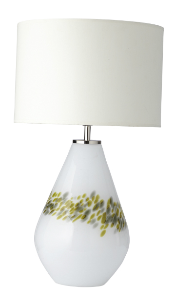 White & Green Lamp, HomeSense £29.99