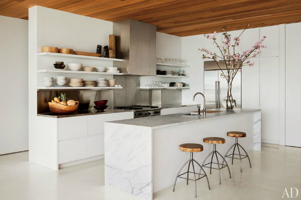 Minimalist kitchen, Architectural Digest