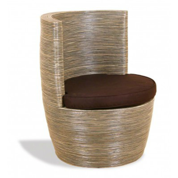 Grey Rattan Ridge Round Tub Chair, Galaxy Stores £263.00