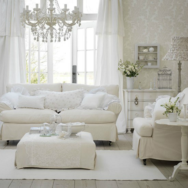 White Living Room, House to Home