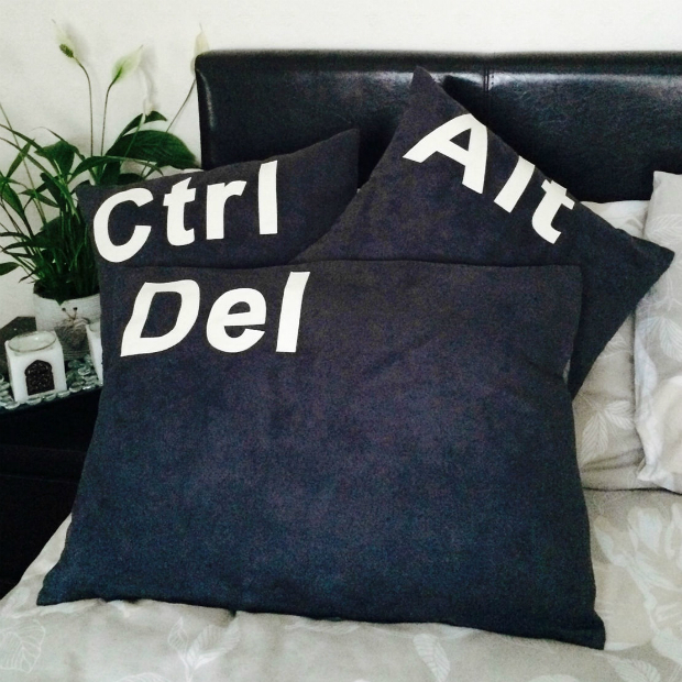 Ctrl Alt Del Cushion Covers, eBay £14.99
