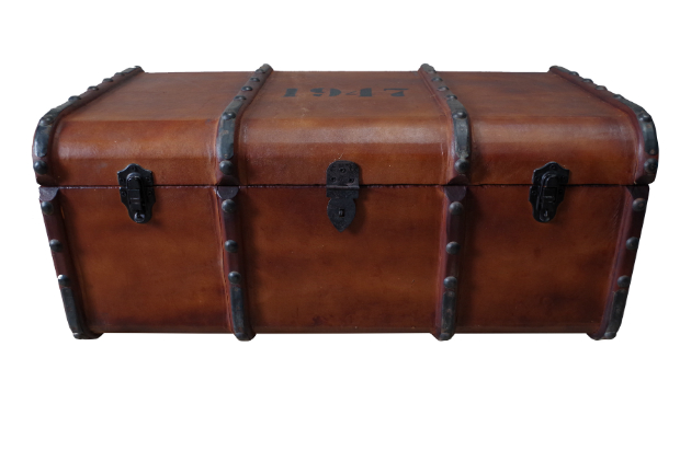 Leather and Wood Trunk, Vincent and Barn Ltd £185.00