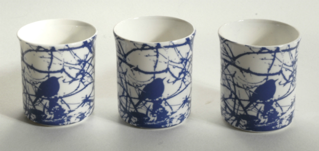 Blue and White Tea Light Candle Holder, In-Spaces £16.00