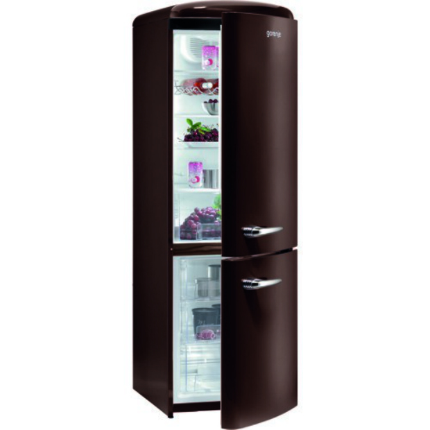 Retro Style Freestanding Fridge Freezer Dark Chocolate, BHS £748.00