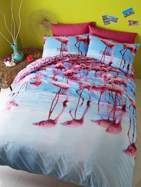 Catherine Lansfield Flamingo Duvet Cover Set, Very £17.00 - £30.00