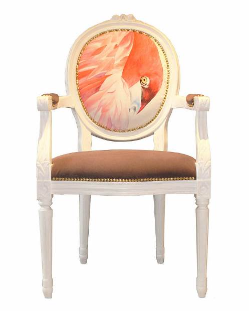 French Dining Chair With Flamingo, Not on the High Street £525