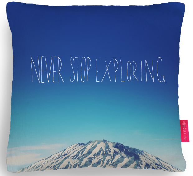 Never Stop Exploring Cushion, Ohh Deer £34.95