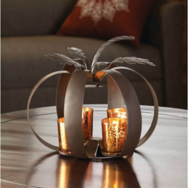Halloween Pumpkin Tealight Candle Holder, Bonanza Market £20.53