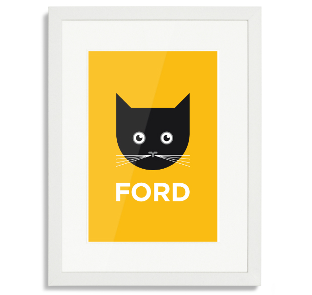 Catford Pâté Print with White Frame, Place in Print £50.00