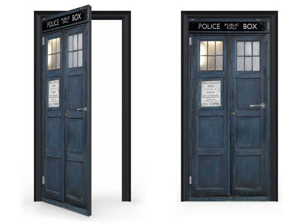 Custom Tardis Door Wrap, Not on the High Street £99.00