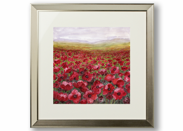 Poppy Field Framed Print, Arthouse £100.000