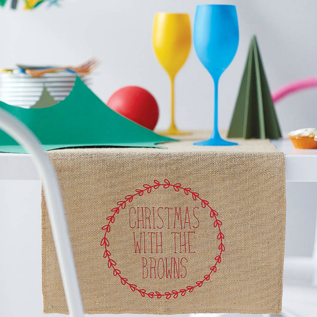 Personalised Christmas Table Runner, TillyAnna £30.00