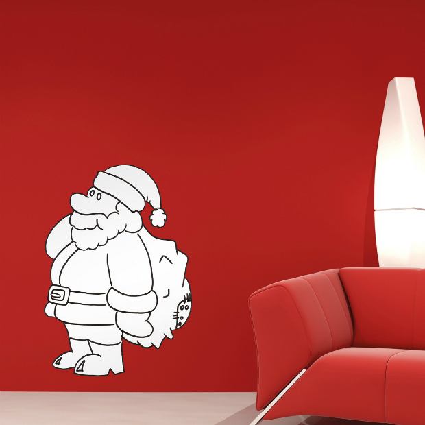 Colour In Father Christmas Wall Stickers, INSPACES £14.99