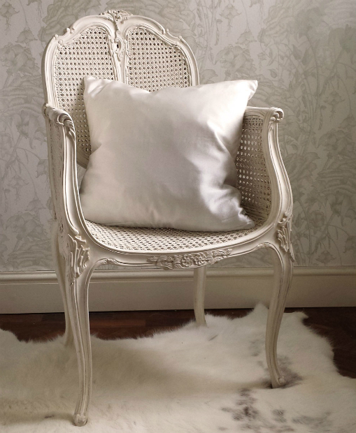 Provencal Rattan White Chair, The French Bedroom, £252.00