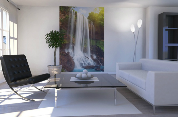 Waterfall in Rainforest, Photowall