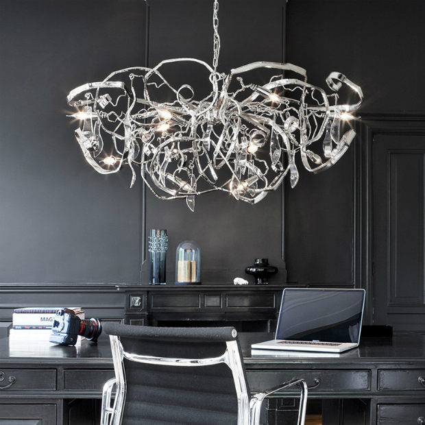Delphinium Chandelier Oval, Ottimo Lighting £6,457.00
