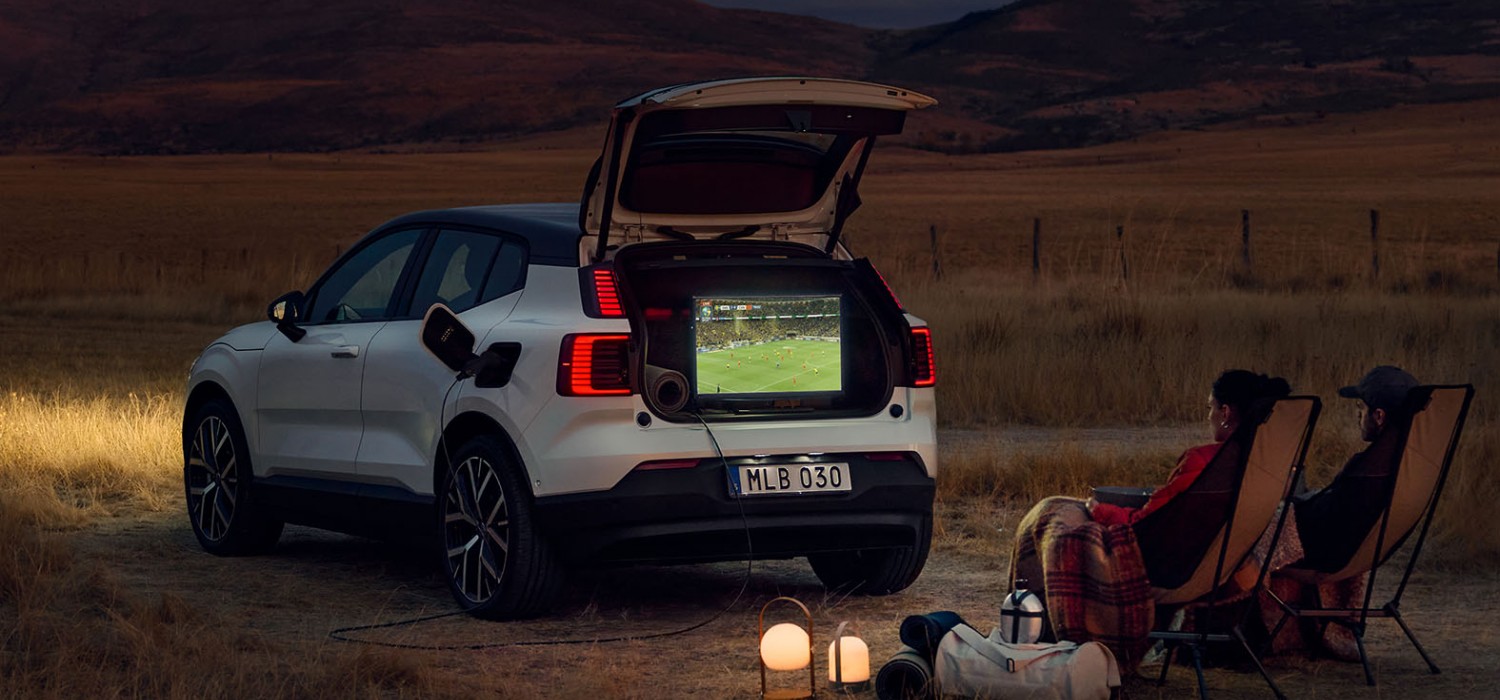 Volvo EX30 becomes mobile power source