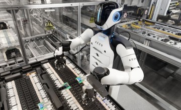 Humanoid robots used by BMW