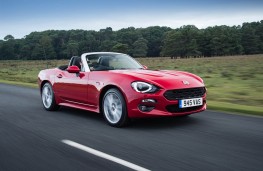 Fiat 124 Spider, front, action