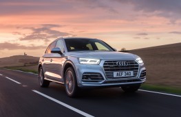 Audi Q5, 2017, front, action