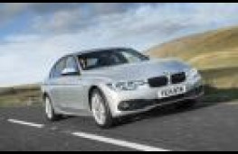BMW 320d, 2015, front, action