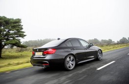 BMW 340i M Sport, 2015, rear, action