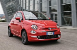 Fiat 500 convertible, 2015, front, action