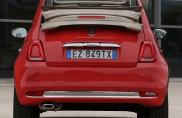 Fiat 500 convertible, 2015, rear