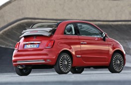 Fiat 500 convertible, 2015, side