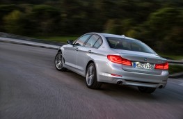 BMW 530e, 2017, rear, action