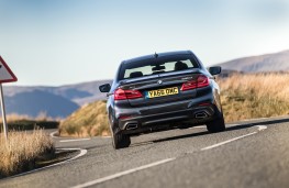 BMW 530d xDrive M Sport, 2017, rear, action