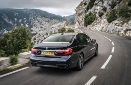 BMW 7 Series, 2016, rear, action