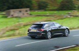 Audi A6 Avant, 2018, rear, action