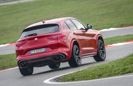 Alfa Romeo Stelvio, Balocco, 2018, rear, action