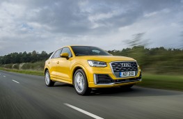 Audi Q2, 2018, front, action
